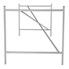 Richard Lampert - Eiermann 1 Table Frame eccentric - silver/incl. Set Height Adjustment/eccentric/110 x 66 x 66cm
