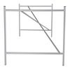 Richard Lampert - Eiermann 1 Tischgestell exzentrisch - silber/inkl. Höhenversteller 3,5cm/exzentrisch/110 x 66 x 66cm