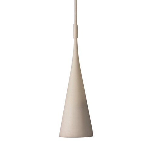 Foscarini - Uto Outdoor Pendelleuchte - weiß/Silikongummi/H 64 cm/Ø 20cm
