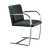 Knoll International - Brno - Fauteuil - noir/structure chromée/cuir Volo