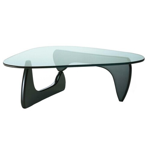 Vitra - Coffee Table - black/glass/LxWxH 128x93x40cm