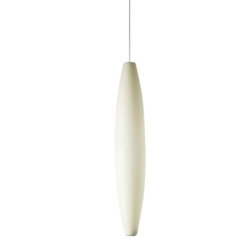 Foscarini - Havana Outdoor Pendelleuchte - weiß/satiniert/H 130cm/Ø 23cm