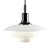 Louis Poulsen - PH 3 1/2-3 Glas Pendelleuchte - opal/schwarz metallisiert/glänzend/Ø33cm