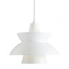 Louis Poulsen - Doo-Wop - Pendellamp - wit/gepoedercoat binnen/kabel wit/H 24.5cm/Ø 28.3cm