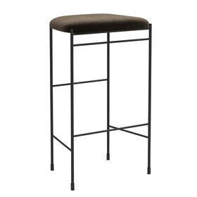 New Works - Covent Bar Stool Leather 75cm