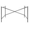 Richard Lampert - Eiermann 1 Tischgestell exzentrisch - schwarz//inkl. Höhenversteller 3,5cm/exzentrisch/110 x 66 x 66cm