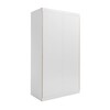 müller möbelwerkstätten - Flai Kleiderschrank mit 2 Türen - weiß/1.9cm CPL-Beschichtung/1 Regalboden/1 Kleiderstange/Push-to-Open-Mechanik/BxHxT 118x216x61cm