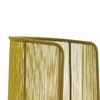 Moroso - Husk L - Fauteuil - or/jaune/tressée à la main/capuchons en polypropylène réglable/100x140x70cm/structure acier laquée