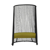 Moroso - Husk L - Fauteuil - noir/or/tressée à la main/capuchons en polypropylène réglable/100x140x70cm/structure acier laquée