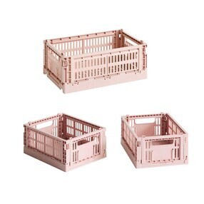 HAY - Colour Crate Korb recycelt S + Mini 3er Set