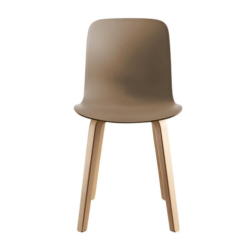 Magis - Substance Stuhl  - beige braun/Gestell natur