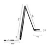 Belux - Lifto LED Table Lamp with base - line drawing
