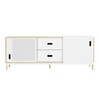 Normann Copenhagen - Kabino Sideboard with drawers - ash tree/white/L x H x D: 161.8 x 61 x 42cm