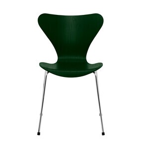 Fritz Hansen - Serie 7™ Stuhl gefärbte Esche Gestell Verchromt