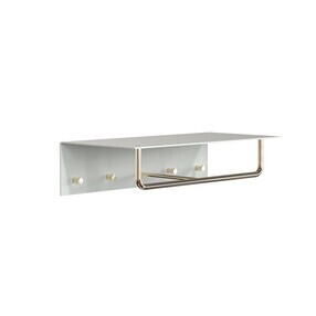FROST - Unu Wandgarderobe mit 4 Haken & Stange