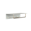 FROST - Unu Wall Coat Rack With 4 Hooks & Bar - white-copper/WxHxD 60x15x30cm