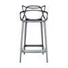 Kartell - Masters - Barkruk 99cm - titanium/glanzend