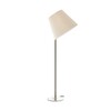 Artemide - Melampo Mega Stehleuchte - Stab bronze/satiniert/Schirm naturfarben/H 174cm/Ø 57cm