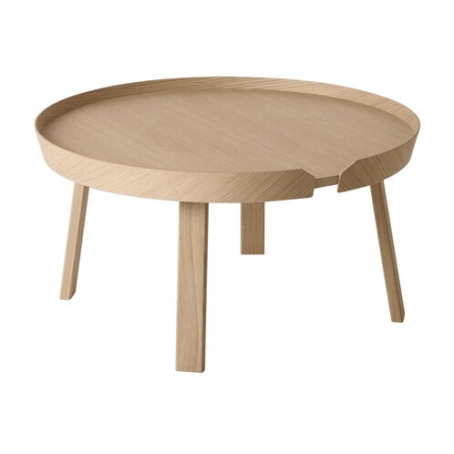 Muuto - Around Beistelltisch groß - eiche/Ø 72cm
