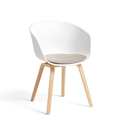 2 Coussinets Accoudoir Chaise - Peluche Douce 45x10 Cm - Pour Bureau, Salle à Manger, Chaise Longue - Blanc