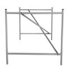 Richard Lampert - Eiermann 1 tafelonderstel midden - zilver/incl. hoogteverstelling 3,5cm/in het midden/110 x 66 x 66cm