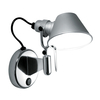Artemide - Tolomeo Micro Faretto Wandleuchte - aluminium/eloxiert/poliert/mit Schalter