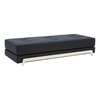 Softline - Frame Schlafsofa mit Kaltschaum-Matratze - anthrazit/Gestell esche/Stoff Filz 610/LxBxH 203x86x44cm/Gestell Esche