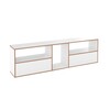 Tojo - Hanibal Shelfsystem low - white/58x198x35cm