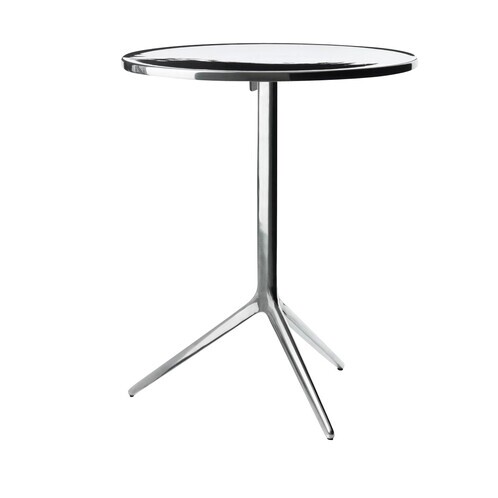 Magis - Central Klappisch - Tischplatte aluminium/Gestell alu poliert/Ø 60cm