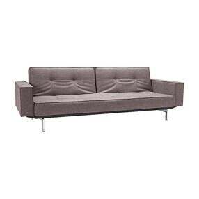 Innovation Living - Splitback Schlafsofa mit Armlehnen Chrom 241x89cm
