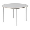 Muuto - Base Table Ø110cm  - white/laminate/frame white laquered/H 73cm