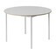 Muuto - Base Tisch Ø110cm  - weiß/Laminat/Gestell weiß lackiert/H 73cm
