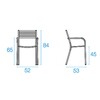 emu - Segno - Chaise de jardin avec accoudoirs - dessin au trait