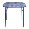 Petite Friture - Week-End - Table 85x85cm - bleu outremer RAL 5002/peinture époxy grainée/H 75cm/pour usages indoor & outdoor