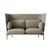 &tradition - Cloud High Back LN6- Canapé avec dossier haut - beige/étoffe kvadrat fiord 951/PxHxP 180x115x90cm/pieds noir