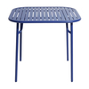 Petite Friture - Week-End - Table 85x85cm - bleu outremer RAL 5002/peinture époxy grainée/H 75cm/pour usages indoor & outdoor