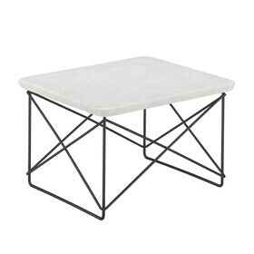 Vitra - Table d'appoint marbre Occasional Table LTR structure noire