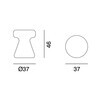 Gervasoni - InOut 44 - Table d'appoint / Tabouret - dessin au trait