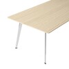 Montana - JW - Table 120x240cm - chêne/massif/structure aluminium poli