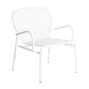 Petite Friture - Week-End - Fauteuil - noir RAL 9005/peinture époxy grainée/PxHxP 66x77x62cm/pour usages indoor & outdoor