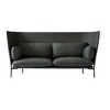&tradition - Cloud High Back LN7 Sofa With High Back - green/fabric kvadrat fiord 971/WxHxD 232x115x90cm/black legs