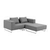 Softline - Ohio Cushion 62x45cm - light grey/felt 620