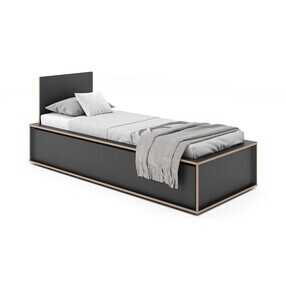 Müller Small Living - Spaze Einzelbett mit hohem Kopfteil 90x200cm