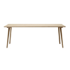 &tradition - In Between SK5 Dining Table - oak/table top oak veneer/frame oak/LxWxH 200x90x74cm