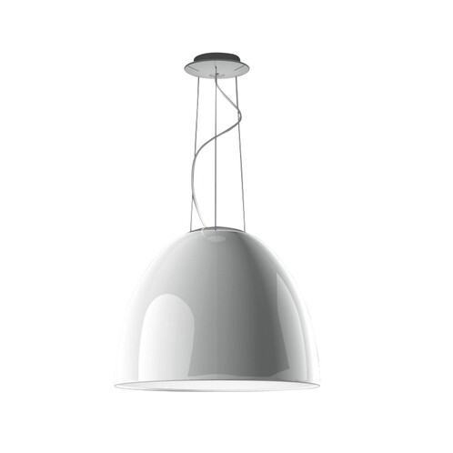 Artemide - Nur Gloss HALO Pendelleuchte - weiß/poliert/H 43cm/Ø 55cm