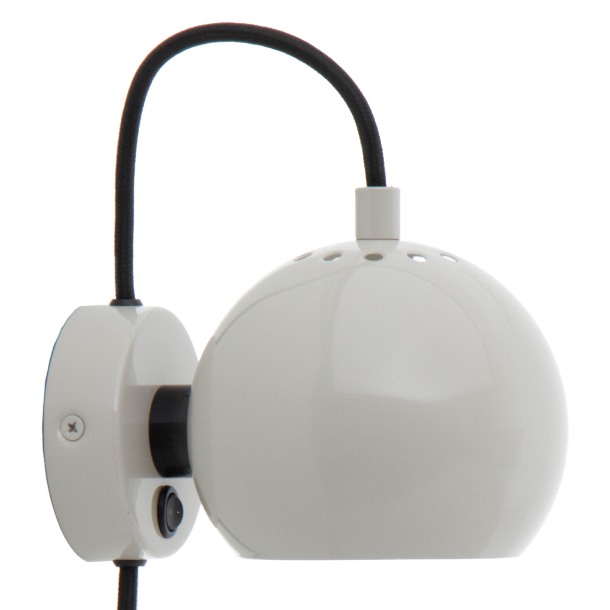 MIDCENTURY DANISH MODERN MAGNETIC BALL WALL LAMP 1968 BENNY FRANDSEN DESIGN NEW 
