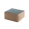 GAN - Raw Pouf small - blue/foam rubber/LxWxH 78x78x38cm