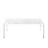 Kristalia - Sushi Pure White Tisch ausziehbar - pure white weiß/Gestell weiß/Laminat/B: 90cm/3 Ausziehplatten inkl./L: 177-214-251-288cm