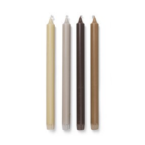 Ferm Living - Set de 4 bougies en bâton Pure
