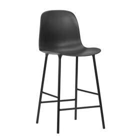Normann Copenhagen - Chaise de bar Form structure acier 65cm